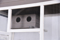 Wooden XXL Pet Cages Aviary Carrier Travel Canary Parrot Bird Cage Grey