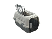 YES4PETS Medium Dog Cat Rabbit Crate Pet Kitten Carrier Parrot Cage Grey