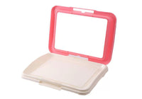 YES4PETS Large Portable Dog Potty Training Tray Pet Puppy Toilet Trays Loo Pad Mat Pink