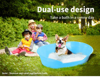 YES4PETS Pet Bed Small Plastic Dog Bedding Sleeping Resting Washable Basket Blue