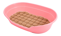 YES4PETS Pet Bed Medium Plastic Dog Bedding Sleeping Resting Washable Basket Pink