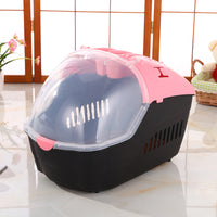 YES4PETS Small Portable Travel Dog Cat Crate Pet Carrier Cage Comfort With Mat-Pink