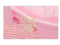 YES4PETS Small Dog Cat Crate Pet Rabbit Guinea Pig Ferret Carrier Cage With Mat-Pink