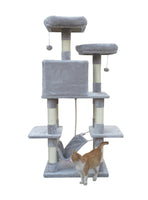 YES4PETS 145 cm Cat Scratching Post Tree Scratcher Pole-Little Grey