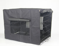 48' Portable Foldable Dog Cat Rabbit Collapsible Crate Pet Cage Cover Mat