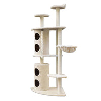 YES4PETS 170cm XL Multi Level Cat Scratching Post Tree Post House Tower-Beige