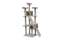 YES4PETS 180 cm Cat Kitten Scratching Post Tree W ladder-Beige