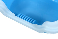 YES4PETS Small Portable Cat Rabbit Toilet Litter Box Tray with Scoop Blue