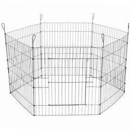 YES4PETS 24' 6 Panel Pet Playpen Fold Exercise Cage Fence Enclosure