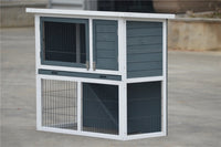 L Double Storey Rabbit Hutch Guinea Pig Cage , Ferret cage W Pull Out Tray