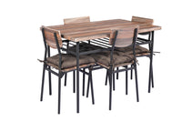5 Piece Kitchen Dining Room Table and Chairs Furniture With Cushion Mat