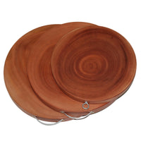 3 Natural Hardwood Hygienic Kitchen Cutting Wooden Chopping Board Round