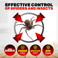 SAS Pest Control 72PCE Spider Traps Disposable Non-Toxic 70mm x 205mm