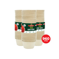 Party Central 960PCE Sauce Bowls Mini Size 150ml Eco-Friendly Recyclable 60mm