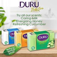 Duru 48PCE Body Bar Soap Refreshing Cucumber Scent Natural Herbal Blend 140g