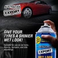 Australian Export 12PK Tyre Shine 400gm Wet Look Fresh Shiny Tyres