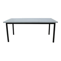 Lara 180cm 6 Seater Outdoor Dining Table Glass Concrete Top