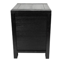 Tofino Bedside Tables 2 Drawers Storage Cabinet Shelf Side End Table - Black