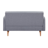 Picasso 2 Seater Fabric Sofa Lounge Couch Light Grey