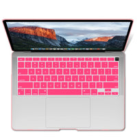 MacBook Air 13 Inch Case 2020 2019 2018, A1932, A2179, A2337 Shell Case Keyboard Cover Pink