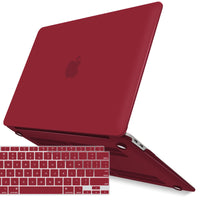 MacBook Air 13 Inch Case 2020 2019 2018, A1932, A2179,A2337 Shell Case Keyboard Cover Wine Red
