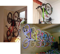 2x Bike Rack Garage Wall Mount Hanger Hooks Storage Bicycle Vertical for Indoor Shed with Screws