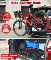 3 Bike Universal Cycle Bicycle Car Rear Carrier Rack Hanger Mount for Car Sedan Hatchback Minivan SUV