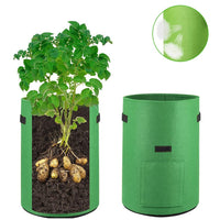5-Pack 10 Gallons Plant Grow Bag Potato Container Pots with Handles Garden Planter