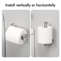 Toilet Paper Holder Bathroom Paper Roll Holder Roll Holder brushed Silver Wall Mount 304