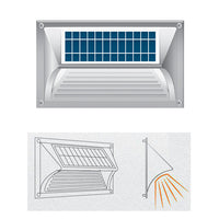 Solar Step Light   Warm White with Silver Case
