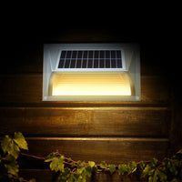 Solar Step Light   Warm White with Silver Case