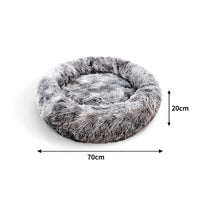 Pawfriends Dog Cat Pet Calming Bed Washable ZIPPER Cover Warm Soft Plush Round Sleeping 70