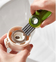 Cleanix Cup Brush Multi-Functional Pacifier Cleaning Brush Device Three-In-One Green