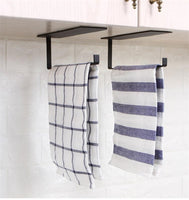 Cookingstuff Wall-Mounted Iron Kitchen Paper Cabinet Hanging Rack with Hole-Free Roll Shelf