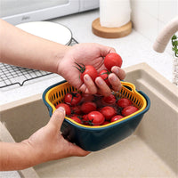 Cookingstuff Six-piece Creative Double-layer Household Multifunctional Fruit Vegetable Basket