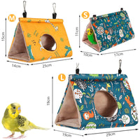 Pawfriends Bird Sleep Cotton Nest Cage Hut Pet Hammock Hang Cave Bed Parrot Warm Tent M AU