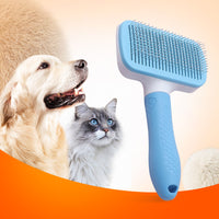 Pawfriends Pet Dog Cat Grooming Comb Brush Tool Gently Removes Loose Knots Mats Blue