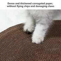 Pawfriends Cat Claw Plate Wear-Resistant Replaceable Round Corrugated Paper Pet Toy White