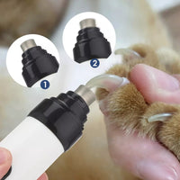 Pawfriends Pet Nail Polisher 2-Gear Electric Manicure for Cats and Dogs Full Automatic