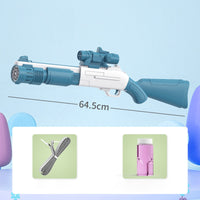Bubblerainbow Bubble Machine Fully Automatic Hand-Held Spray Gun Electric 10-Hole Toy Blue