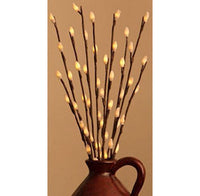 10 Sets of LED Light Bunch Stem - Warm White BATTERY fairy lights - 50cm high 20 bulbs/petals