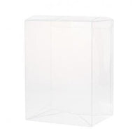 50 Pack of Large Plastic 22x14.5cm Rectangle Cube Box - Exhibition Gift Product Showcase Clear Plastic Shop Display Storage Packaging Box