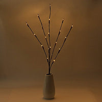 5 Sets of LED Light Bunch Stem - Warm White BATTERY fairy lights - 50cm high 20 bulbs/petals