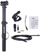 ZOOM SPD-801 Dropper Seatpost Adjustable Height via Thumb Remote Lever - External Cable 30.9 Diameter 100mm Travel