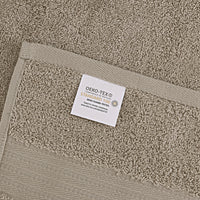 Luxury 6 Piece Soft and Absorbent Cotton Bath Towel Set - Sandstone