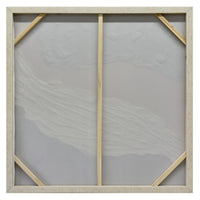 100X100cm Golden Divide Light Wood Framed Hand Painted Canvas Wall Art
