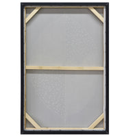 60X90cm Golden Dichotomy Gold Framed Hand Painted Canvas Wall Art