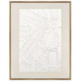 70X90cm Plaster Panorama Dark Wood Framed Hand Painted Canvas Wall Art