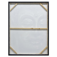 90X120cm Serene Radiance Champagne Framed Canvas Wall Art