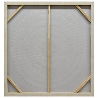 100X100cm Lustrous Celestial Harmony Light Wood Framed Hand Painted Canvas Wall Art